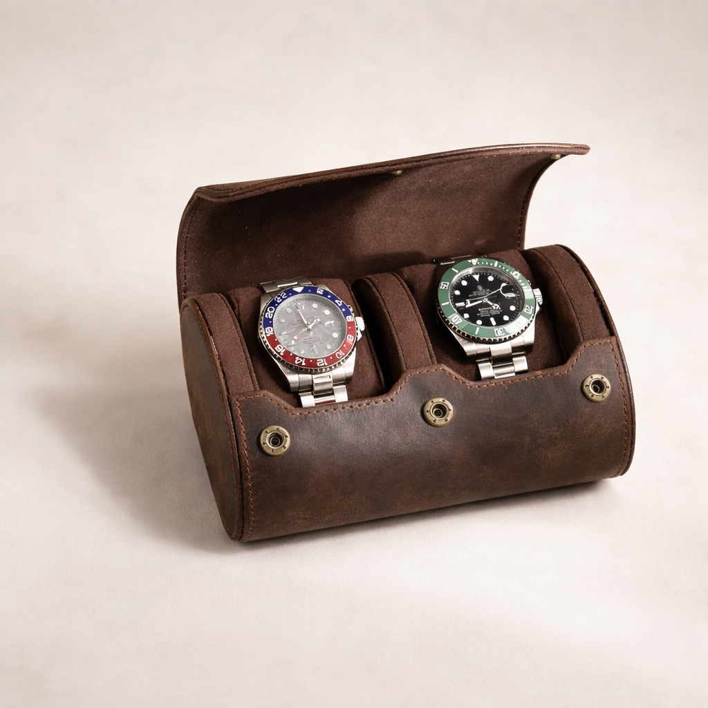 Leather Watch Case – Vintage Full-Grain Tigre X Studio