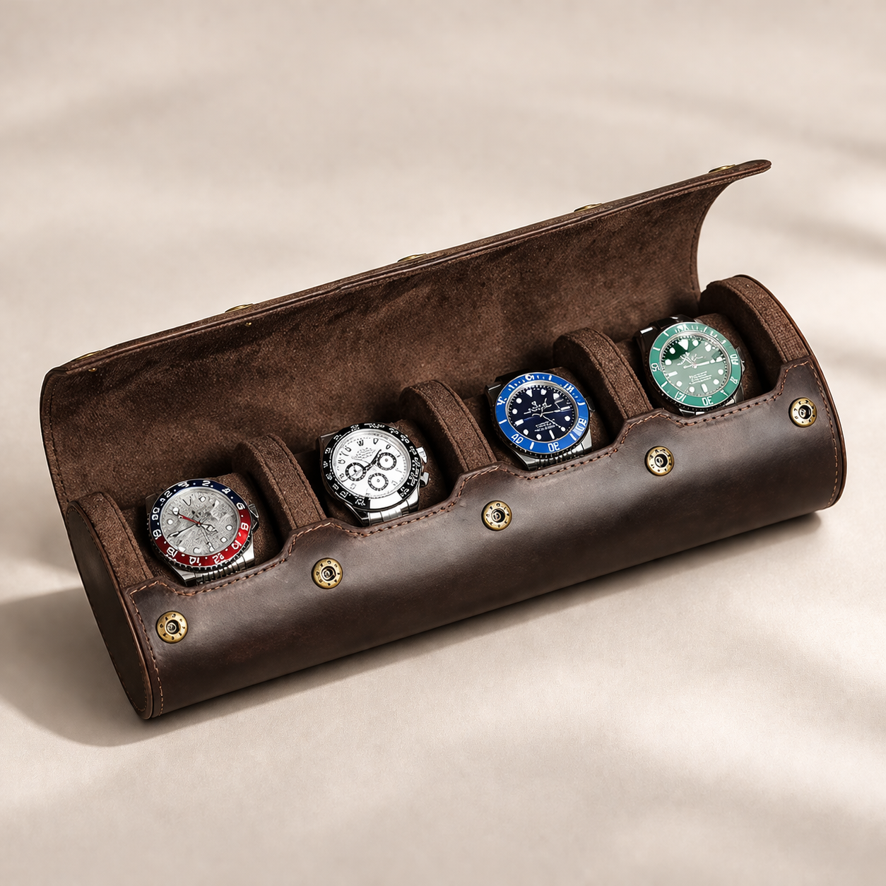 Leather Watch Case – Vintage Full-Grain Tigre X Studio