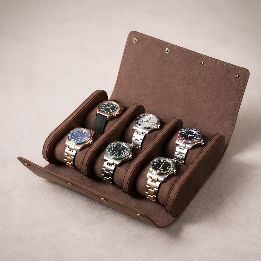 Leather Watch Case – Vintage Full-Grain Tigre X Studio