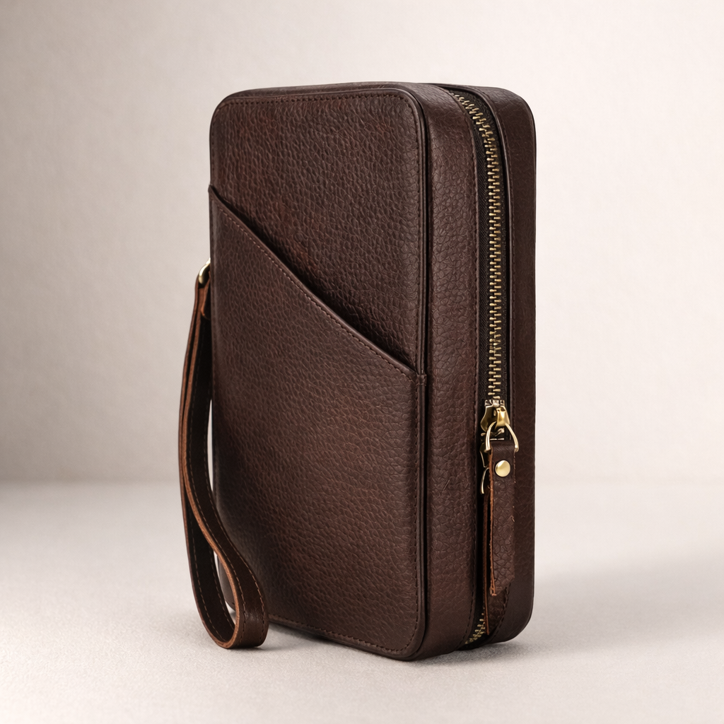 Leather Tech Organizer – Handcrafted Full-Grain Tigre X Studio