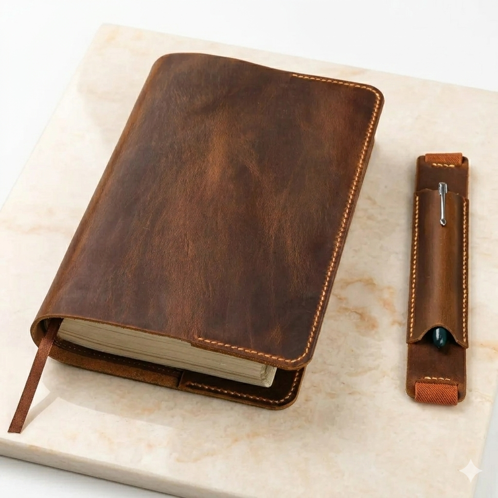 Full-Grain Leather Bible Cover – Handcrafted & Personalized Etsy