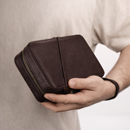 Leather Tech Organizer – Handcrafted Full-Grain Tigre X Studio