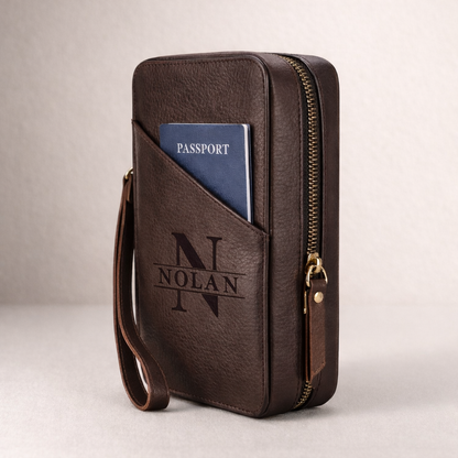 Leather Tech Organizer – Handcrafted Full-Grain Tigre X Studio