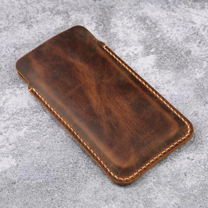 Leather Phone Sleeve  Handmade - Personalized - Tigre X Studio