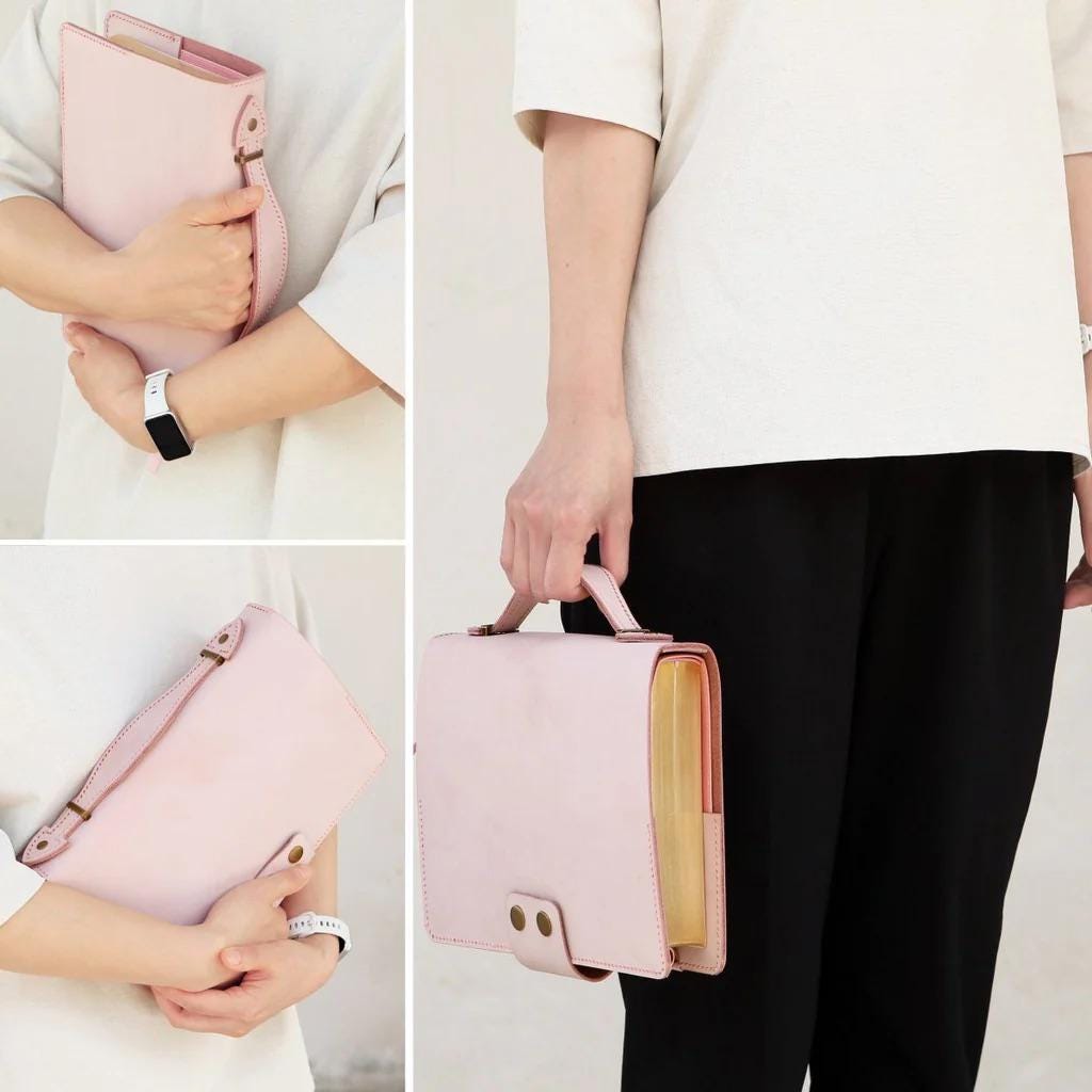 Personalized Pink Leather Bible Cover for Women, KJV Bible Case with Handle, Custom Engraved Christian Gift, Handmade & Hand Stitched Etsy