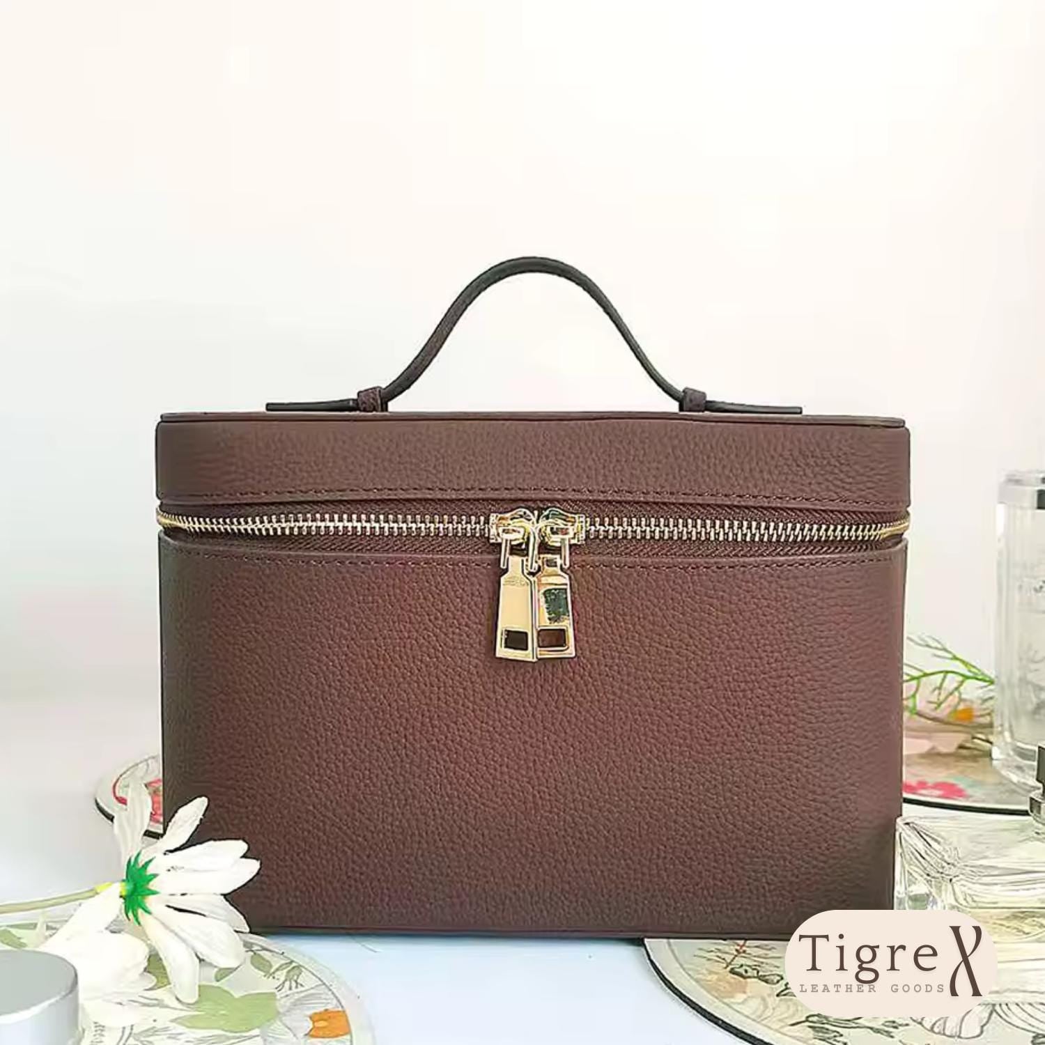 Leather Cosmetic Bag - Tigre X Studio