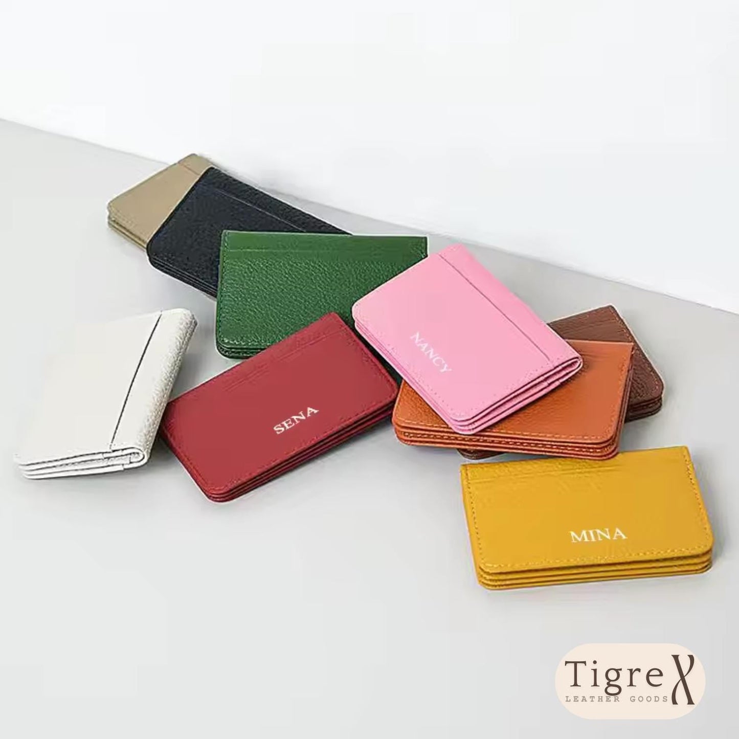 Leather Card Holder – Personalized Etsy