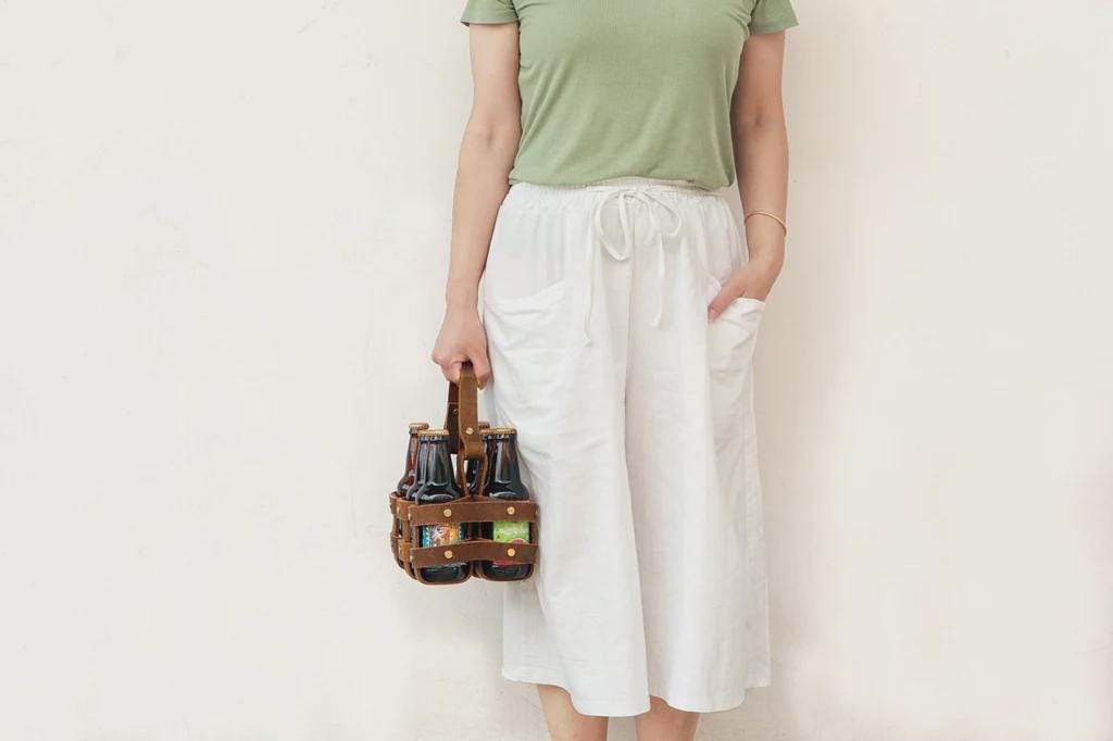 Leather Beer Holster - Tigre X Studio