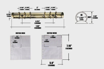 Custom Leather Photo Album – Full Grain Instax & Photocard Album Tigre X Studio