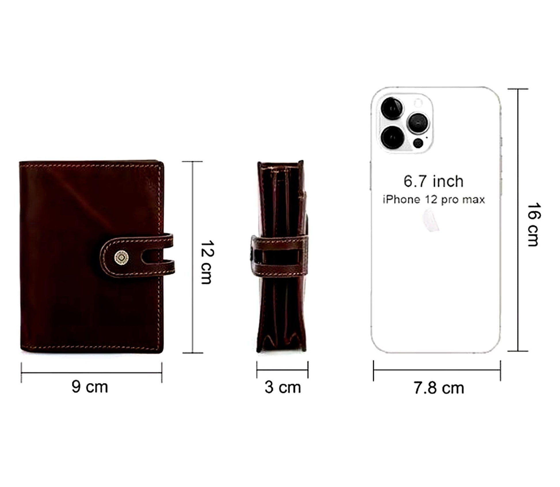 Personalized Leather Wallet with AirTag Holder – RFID Blocking Slim Bifold for Men - Tigre X Studio