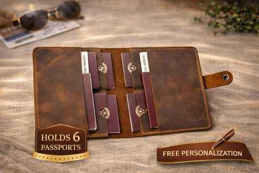 Leather Family Passport Holder Tigre X Studio