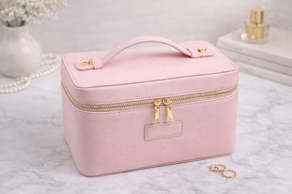 Travel Makeup Bag Organizer, Cosmetic Case for Women, PU Leather Vanity Case, Makeup Storage Box with Compartments Etsy