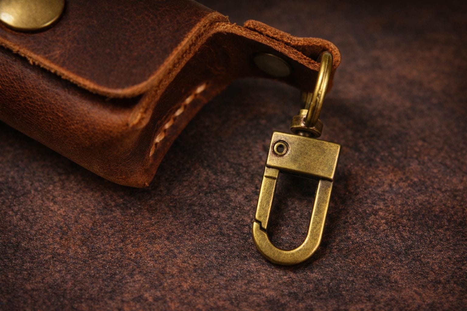 Leather Dice Pouch with Brass Dice Tigre X Studio