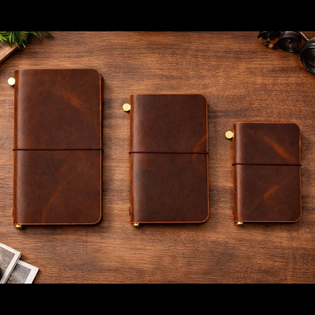 Leather Travelers Notebook  Handmade Full Grain Journal Cover with Inserts, Vintage Refillable Planner, Personalized Gift Etsy